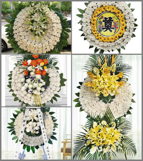 安徽安庆市岳西县菖蒲镇水畈村花圈速递